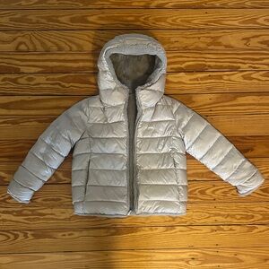 COLMAR Kids' Shiny grey Puffer Jacket- REVERSIBLE